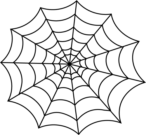 500x463 Spider Web Line Drawing - Spider Web Line Drawing