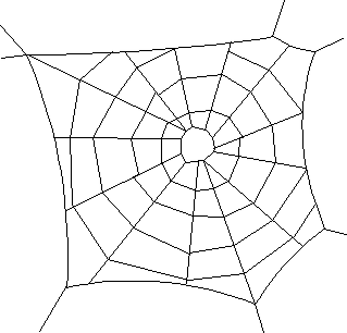 319x306 Spider Web Spiders Web Clip Art Clipart Clipartcow Clipartix - Spider Web Line Drawing