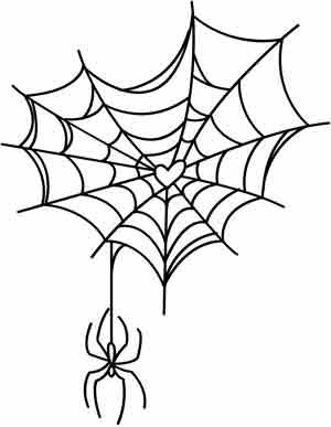 300x387 Web Of Love Urban Threads Unique And Awesome Embroidery Designs - Spider Web Line Drawing
