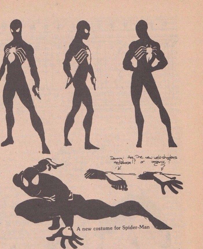 702x860 first appearance of spider man's black costume! mars will send - Spiderman Black Suit Drawing
