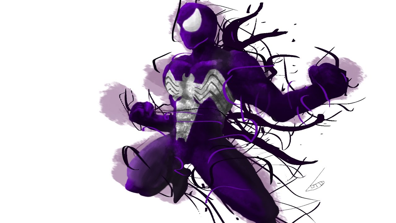 1280x720 black suit spiderman speed drawing - Spiderman Black Suit Drawing