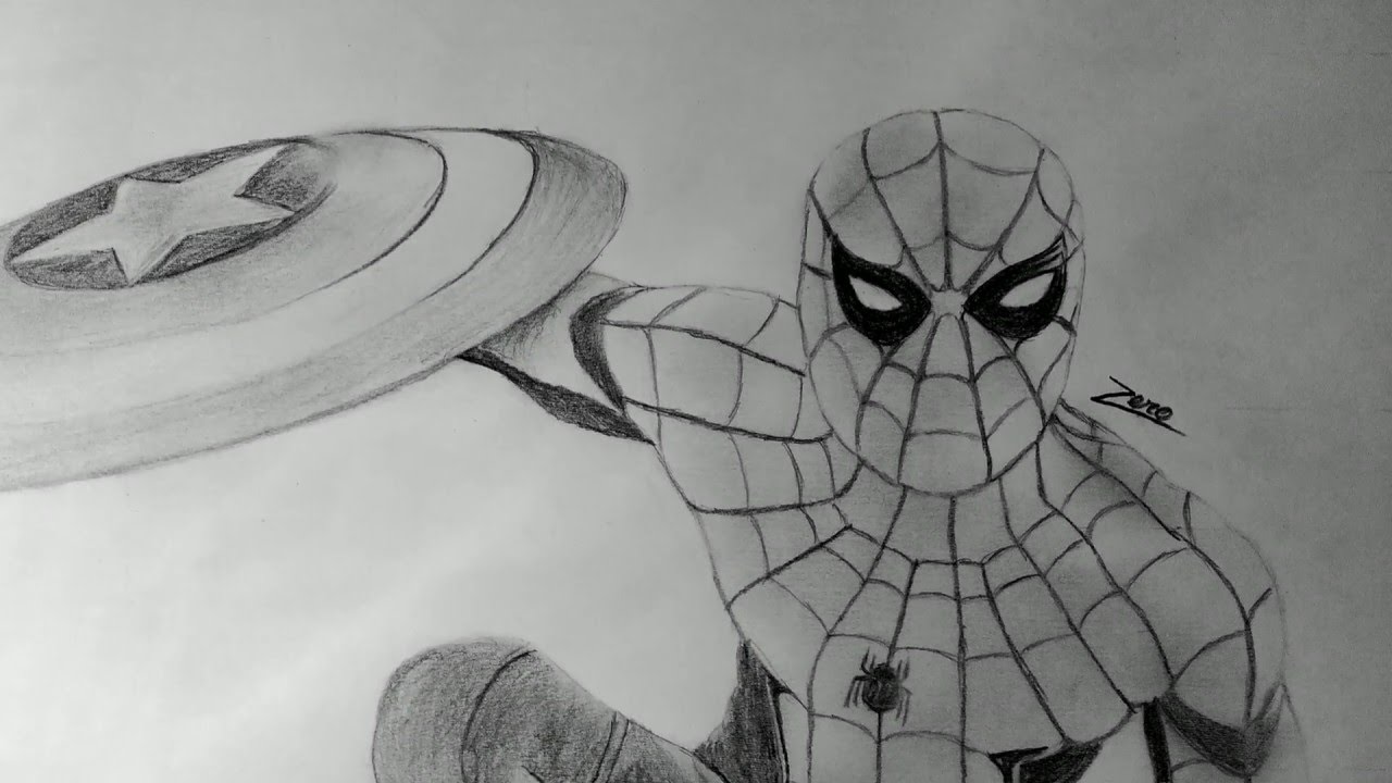 1280x720 how to draw spider man in civil war trailer - Spiderman Civil War Drawing