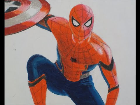 480x360 spider man drawing captain america civil war - Spiderman Civil War Drawing