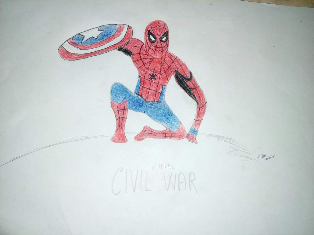 1024x768 spiderman civil war drawing marvel amino - Spiderman Civil War Drawing