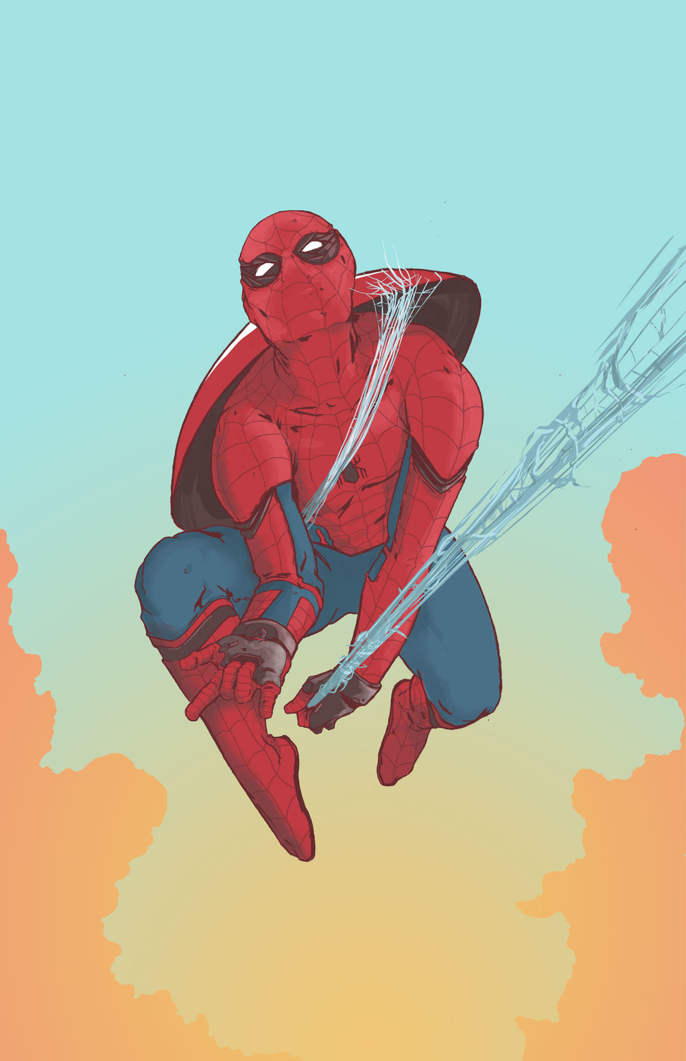 1000x1545 Spider Man - Spiderman Civil War Drawing