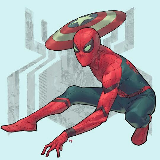 540x540 spider man from civil war avengers and dc - Spiderman Civil War Drawing