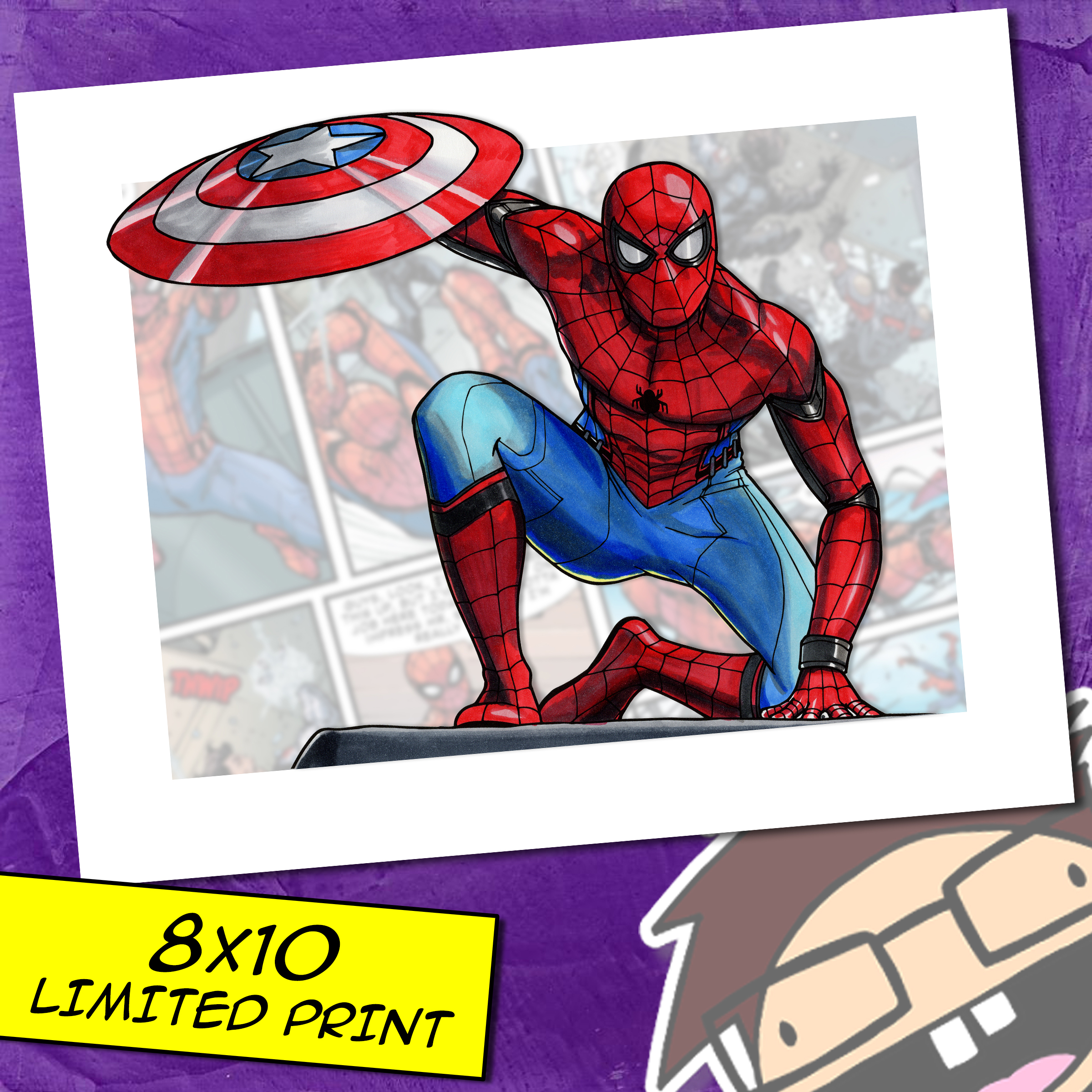 2400x2400 civil war spider man - Spiderman Civil War Drawing