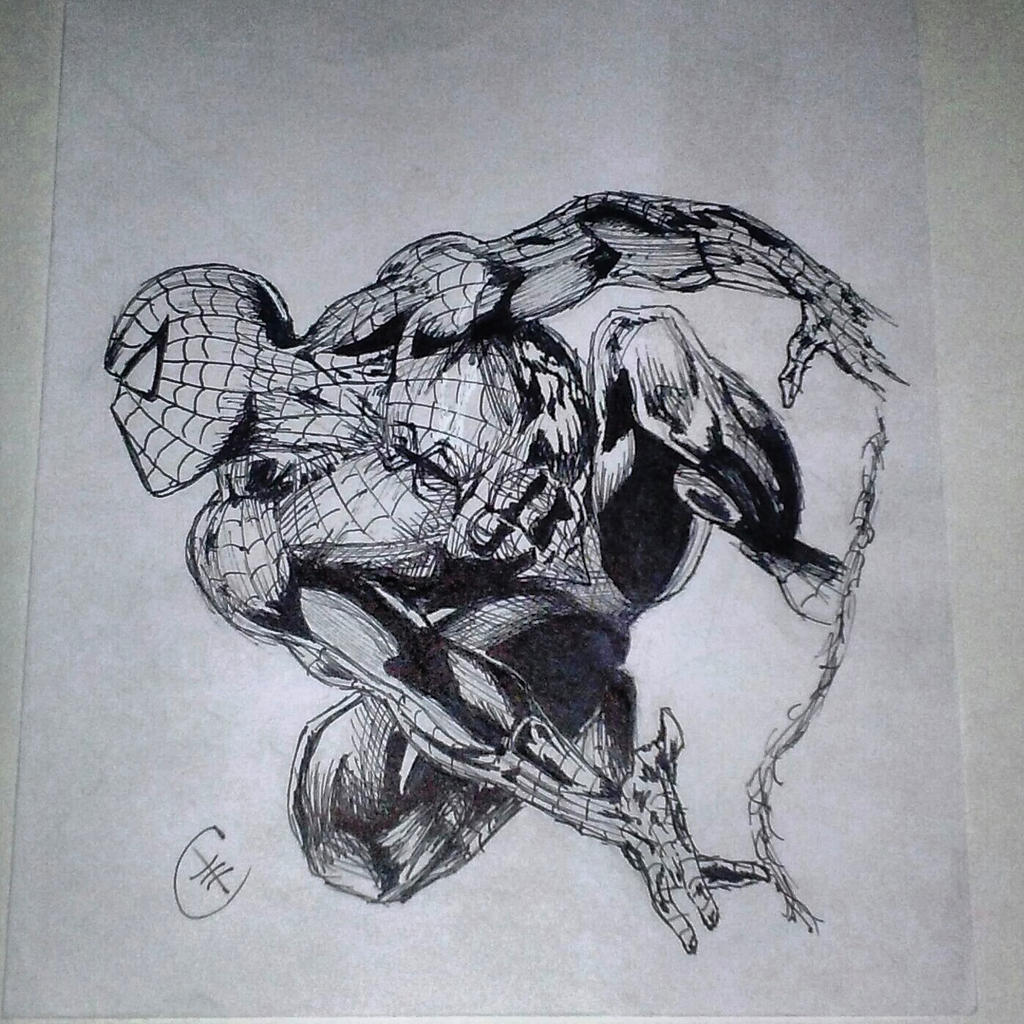1024x1024 first spiderman comic drawing - Spiderman Comic Drawing