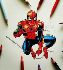 Spiderman Comic Drawing at PaintingValley.com | Explore collection of ...