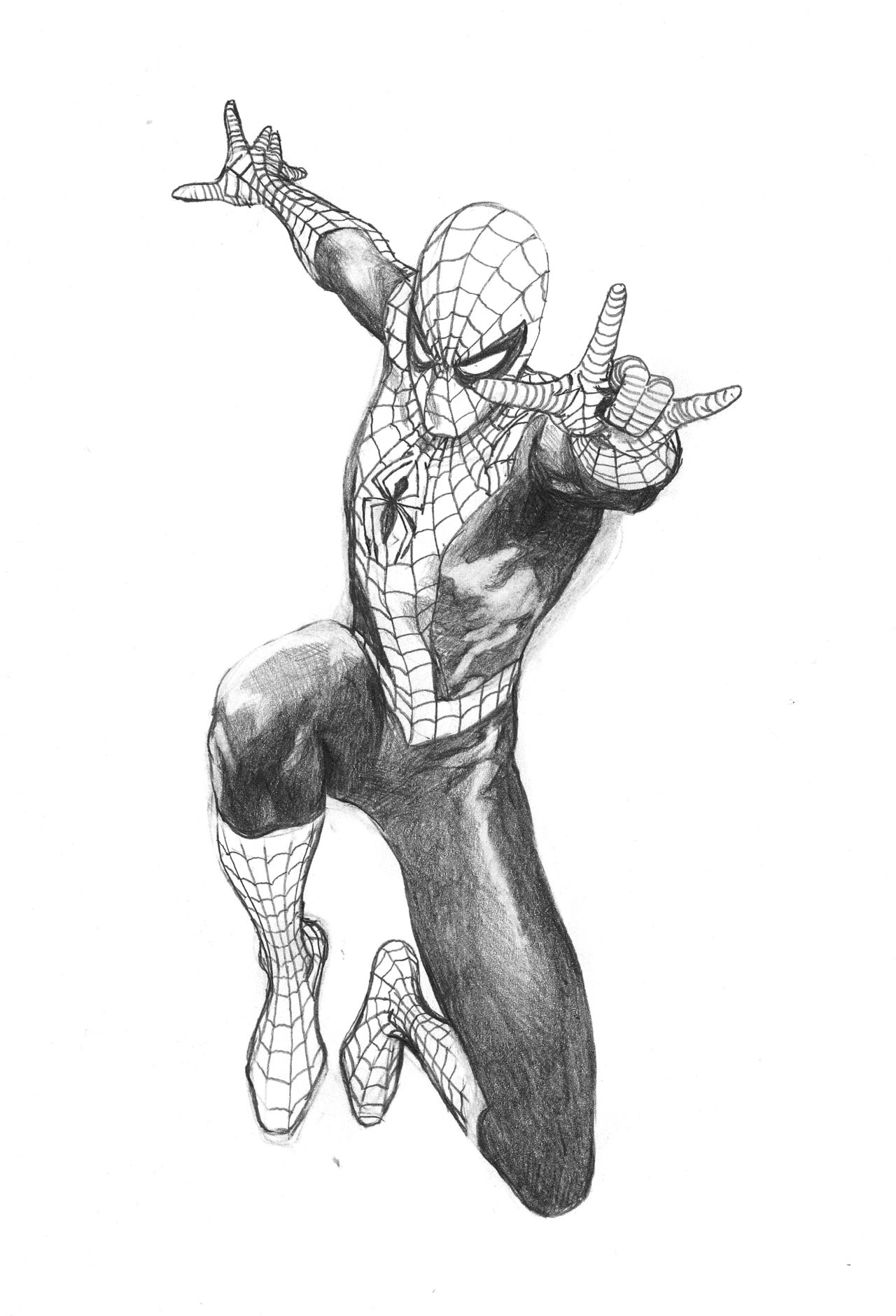 1280x1880 part of an amazing spider man anniversary variant cover rough - Spiderman Comic Drawing