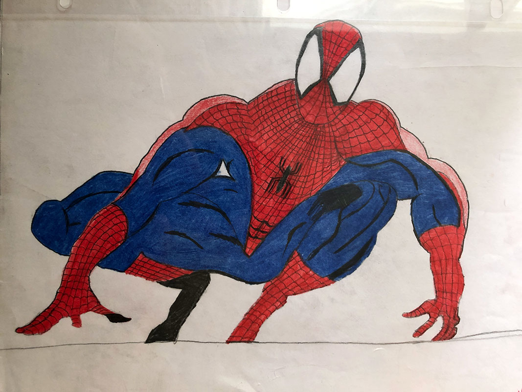 1067x800 Spiderman Drawing - Spiderman Comic Drawing