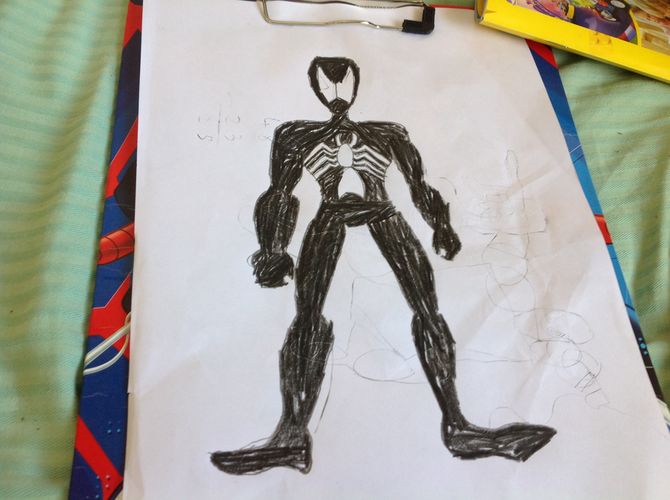 670x500 How To Draw Spider Man - Spiderman Costume Drawing