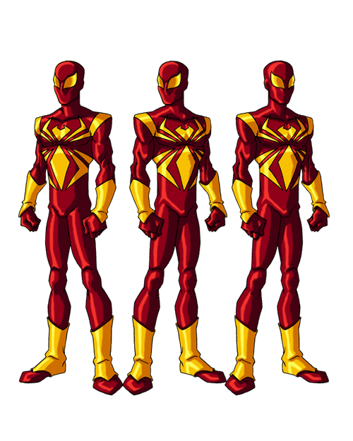 500x625 iron spider costume drawing - Spiderman Costume Drawing