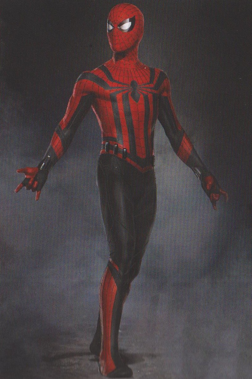 817x1229 les concept arts de spider man homecoming des spider - Spiderman Costume Drawing