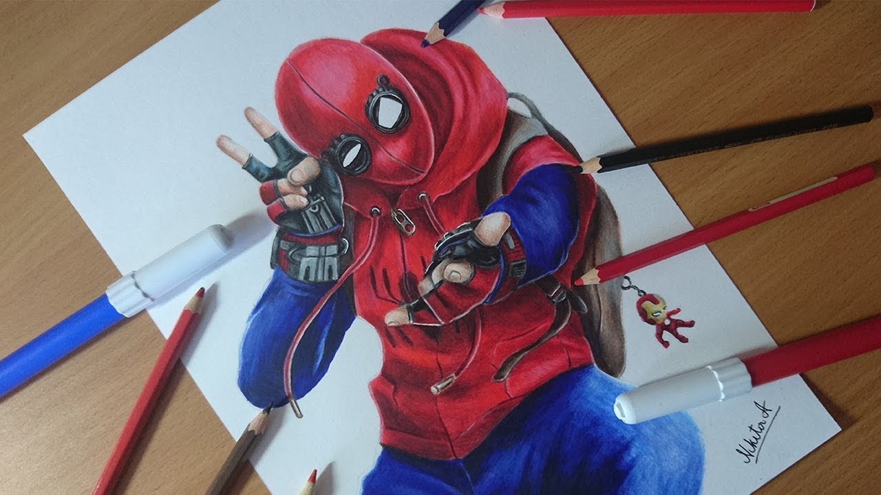 1280x720 spider man homemade suit version - Spiderman Costume Drawing