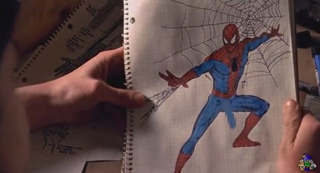 630x341 spiderman costume design scene - Spiderman Costume Drawing
