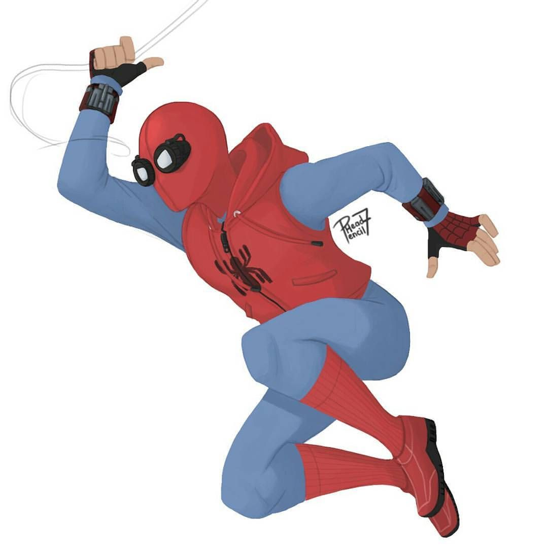 1080x1080  - Spiderman Costume Drawing