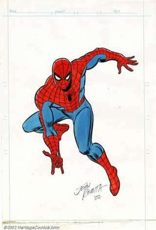 320x470 Original Color Spider Man Drawing Undated - Spiderman Drawing