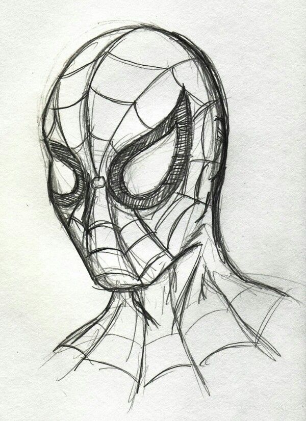 600x826 Spiderman Drawing Art - Spiderman Drawing