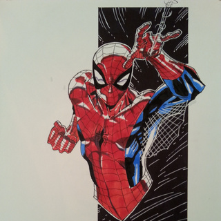 320x320 Spider Man - Spiderman Drawing Color