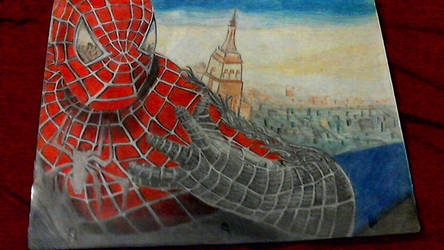 444x250 Spider Man Movie Drawing Color Pencil - Spiderman Drawing Color