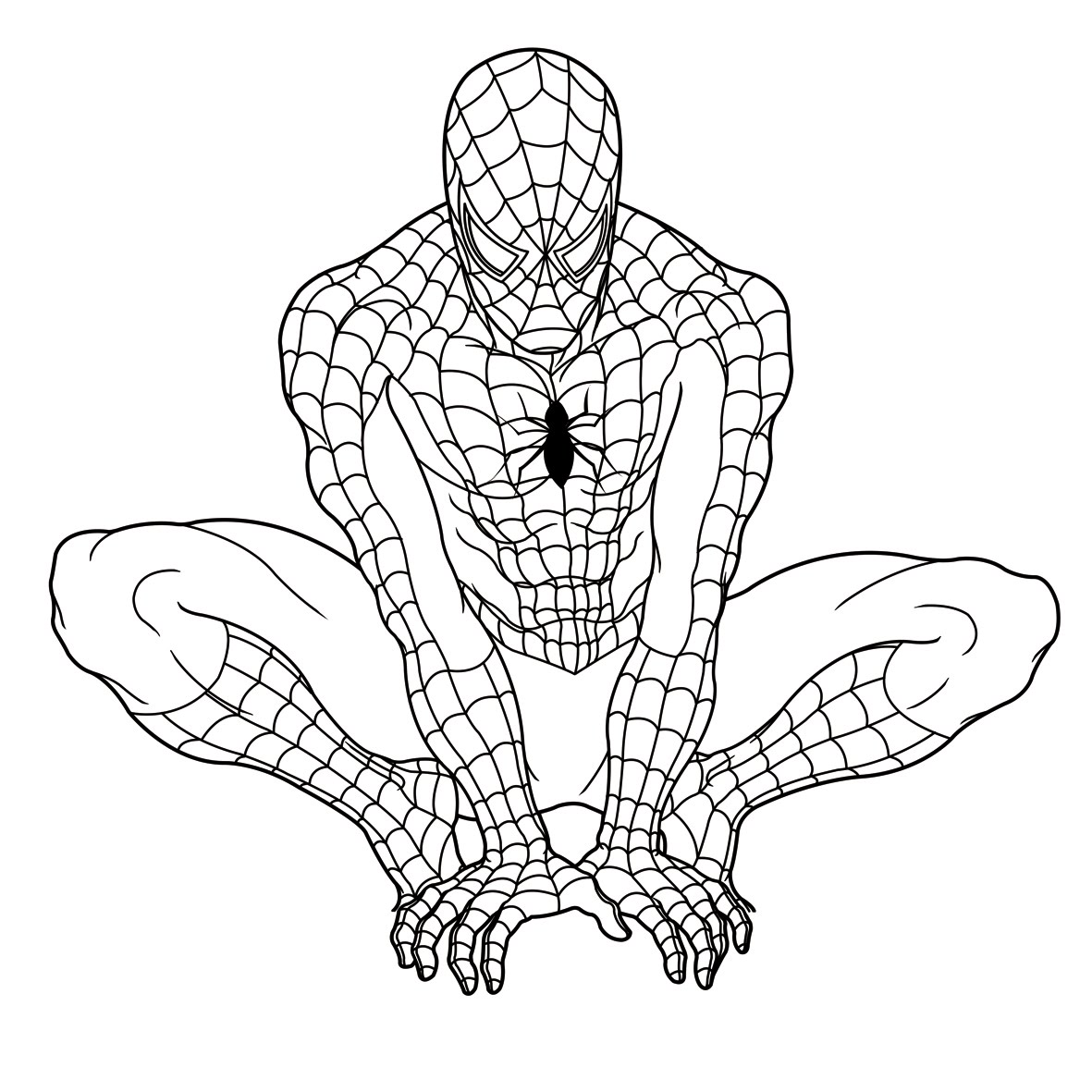 Spiderman Drawing For Kids at Explore collection