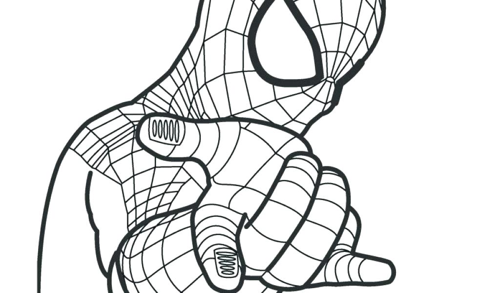 1024x600 Coloring Pages Printable For Adults Online Toddlers - Spiderman Drawing For Kids