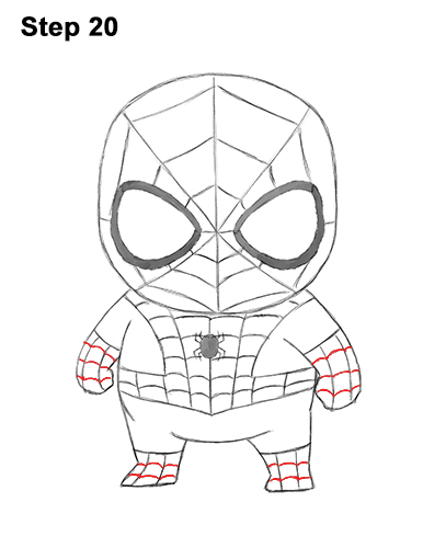 386x500 How To Draw Spider Man - Spiderman Drawing Images