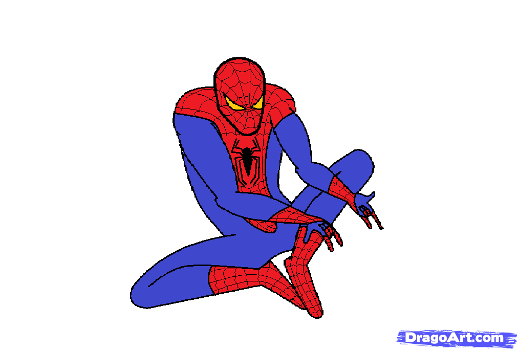 1012x684 How To Draw The Amazing Spiderman, Step - Spiderman Drawing Images