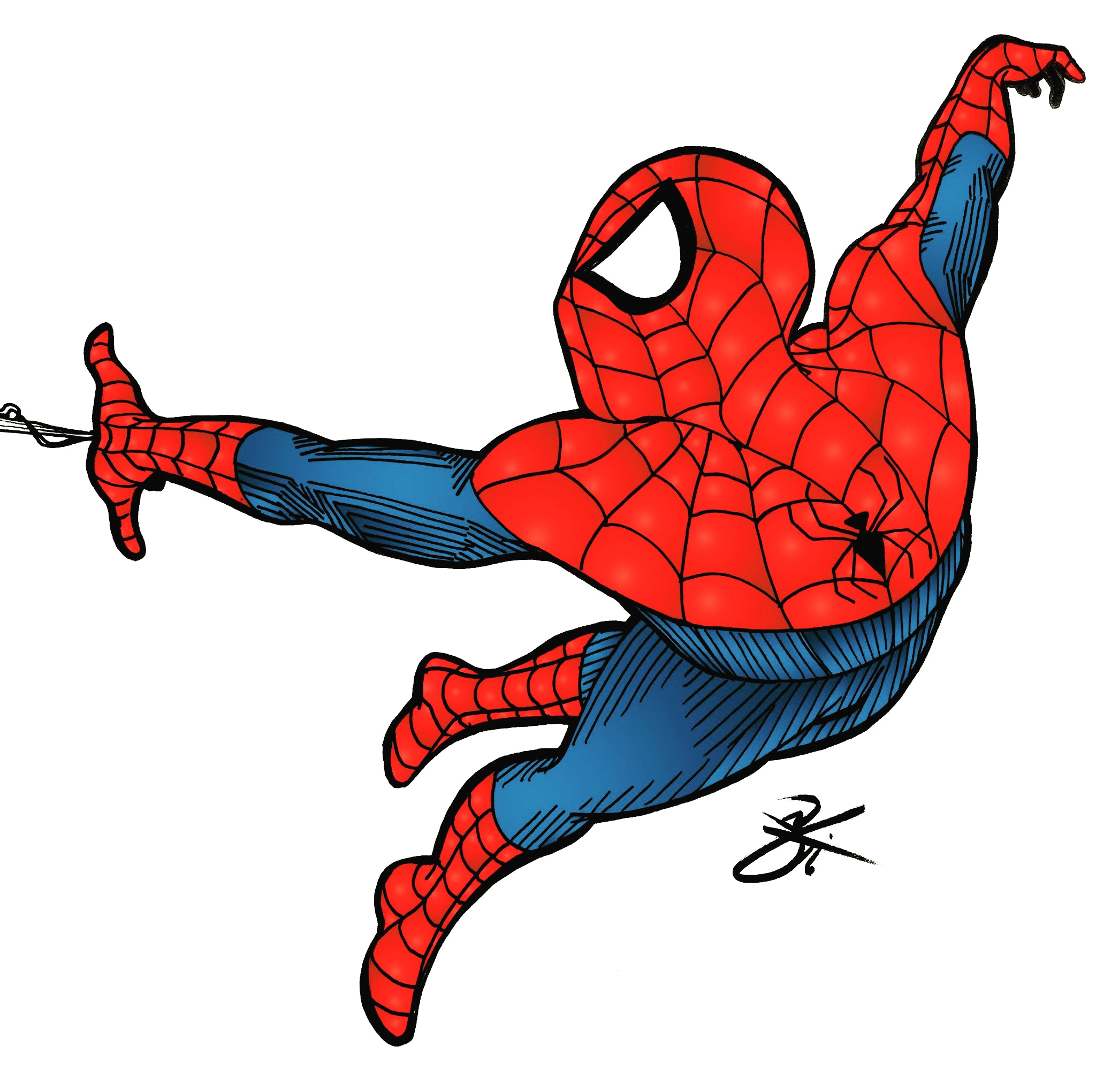 2048x2040 my drawing of spiderman spiderman - Spiderman Drawing Images