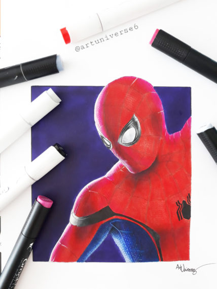 428x570 Technical Tutorial How To Draw A Realistic Spiderman - Spiderman Drawing Images