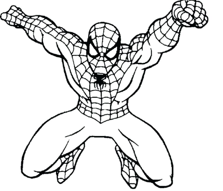 894x765 Free Spiderman Coloring Pages Amazing Coloring Pages The Amazing - Spiderman Drawing Pages