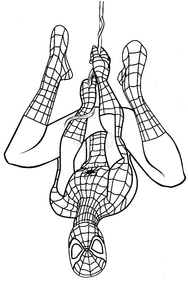 600x897 Wonderful Spiderman Coloring Pages Your Toddler Will Love - Spiderman Drawing Pages