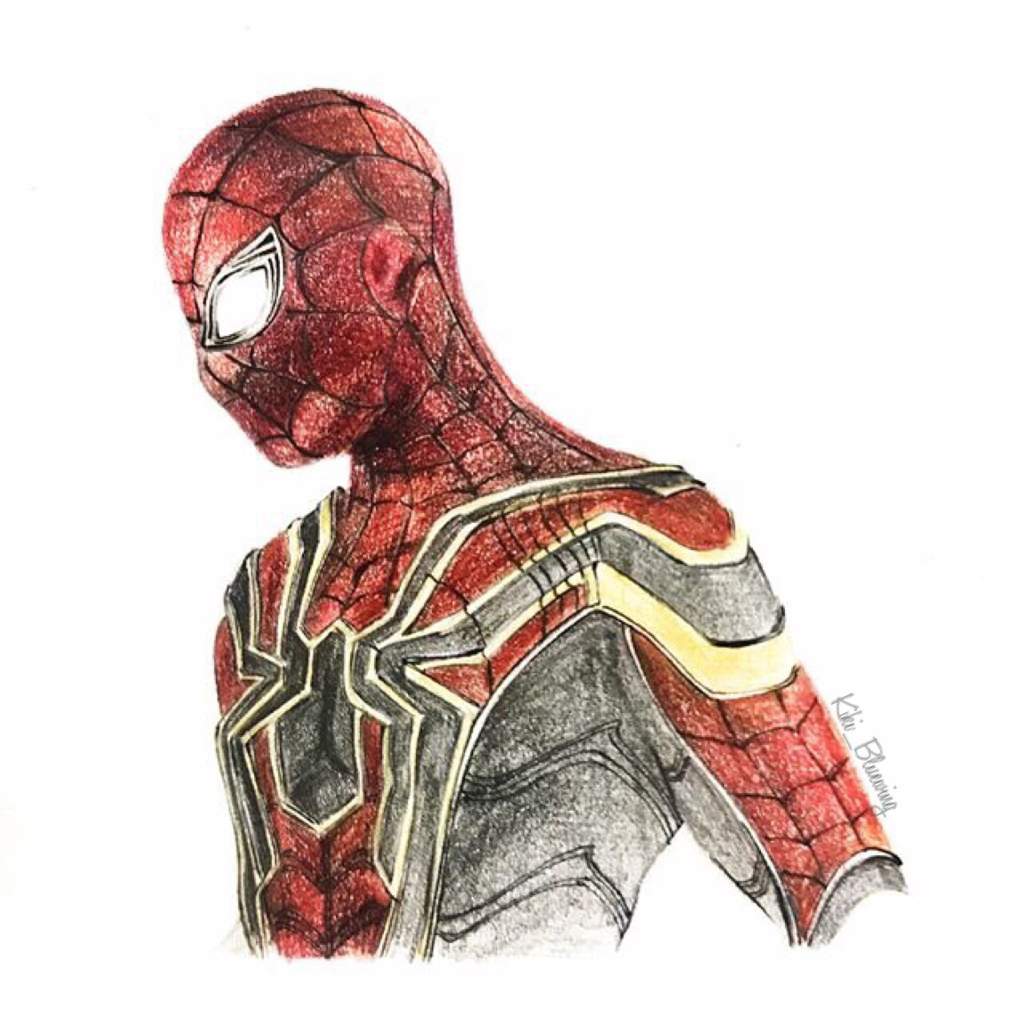 Как нарисовать железного человека паука