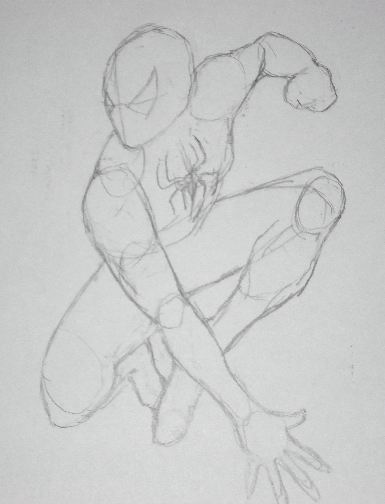 385x504 pencil drawings of spiderman sketches of spiderman drawings - Spiderman Drawing Pencil
