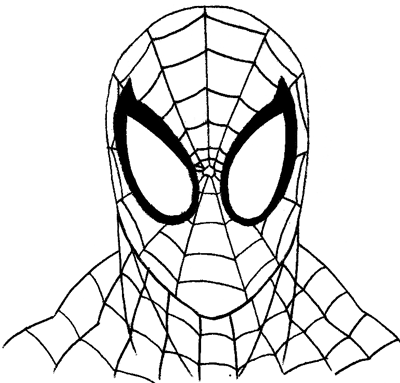 400x383 How To Draw Spiderman With Easy Step - Spiderman Drawing Pictures
