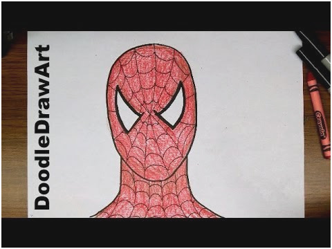480x360 Easy Drawing Tutorials Step - Spiderman Drawing Step By Step