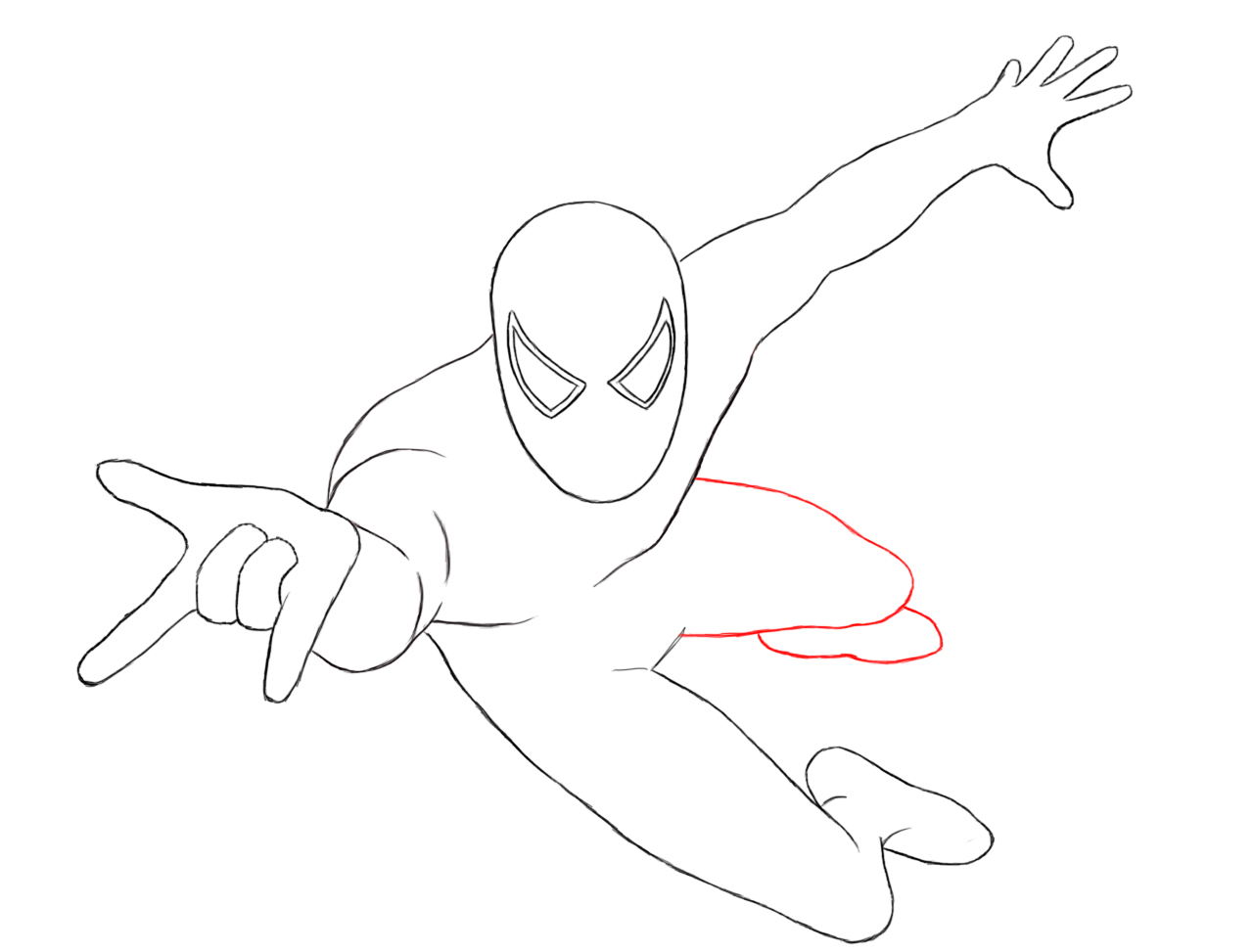 Spiderman Drawing Step By Step at PaintingValley.com | Explore ...