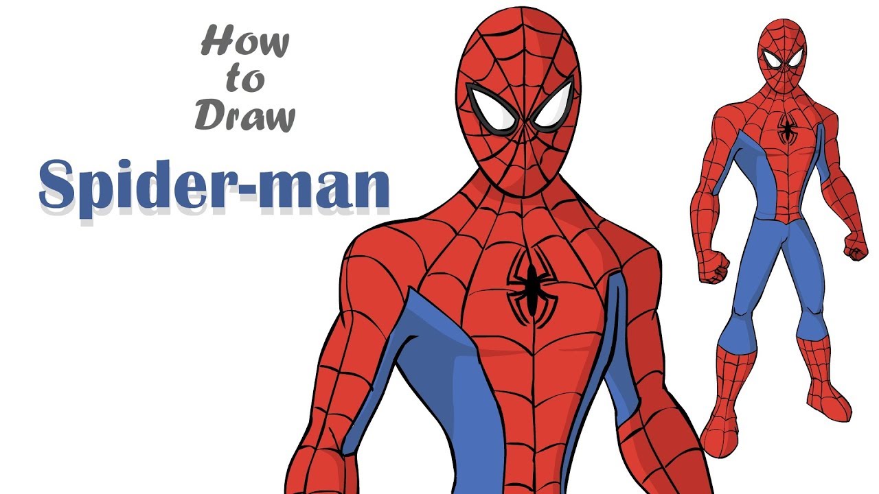 Spiderman Drawing Tutorial At Paintingvalley Com Explore