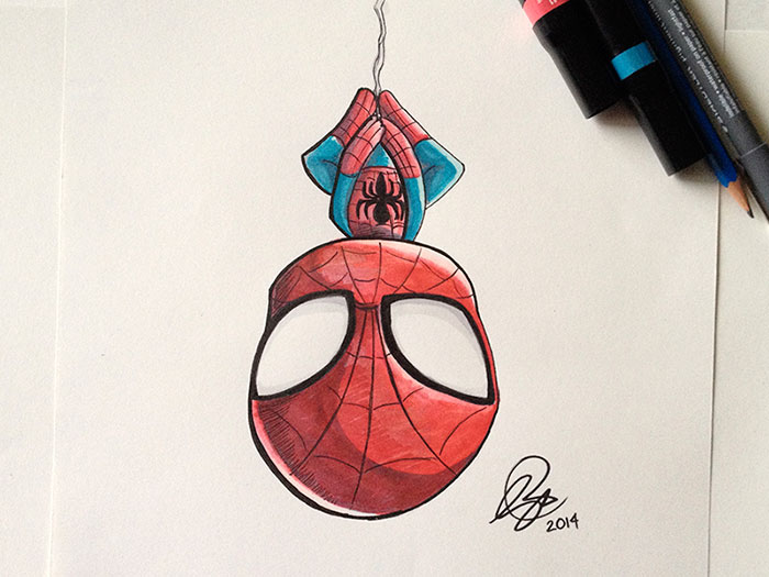 700x525 Learn How To Draw Chibi Drawing Tutorials To Make You An Expert - Spiderman Drawing Tutorial