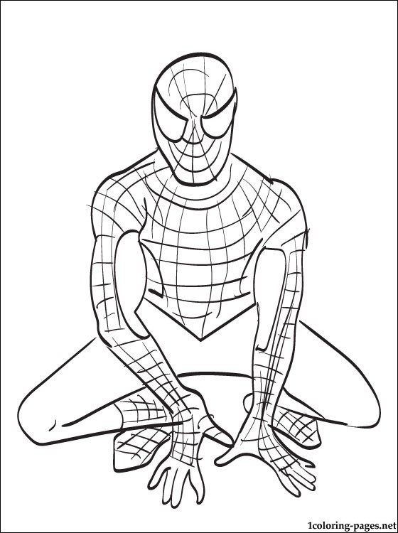 560x750 Pictures Spiderman Drawing For Kids - Spiderman Drawing Tutorial