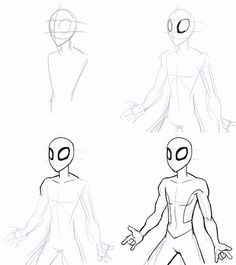 236x265 Spider Man's Mask Tutorial - Spiderman Drawing Tutorial