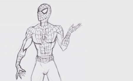 450x274 How To Draw Comics - Spiderman Drawing Video