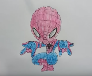 300x247 how to draw spiderman spiderman alien drawing - Spiderman Drawing Video