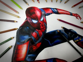 320x240 my latest drawing of iron spider checkout the video on my channel - Spiderman Drawing Video
