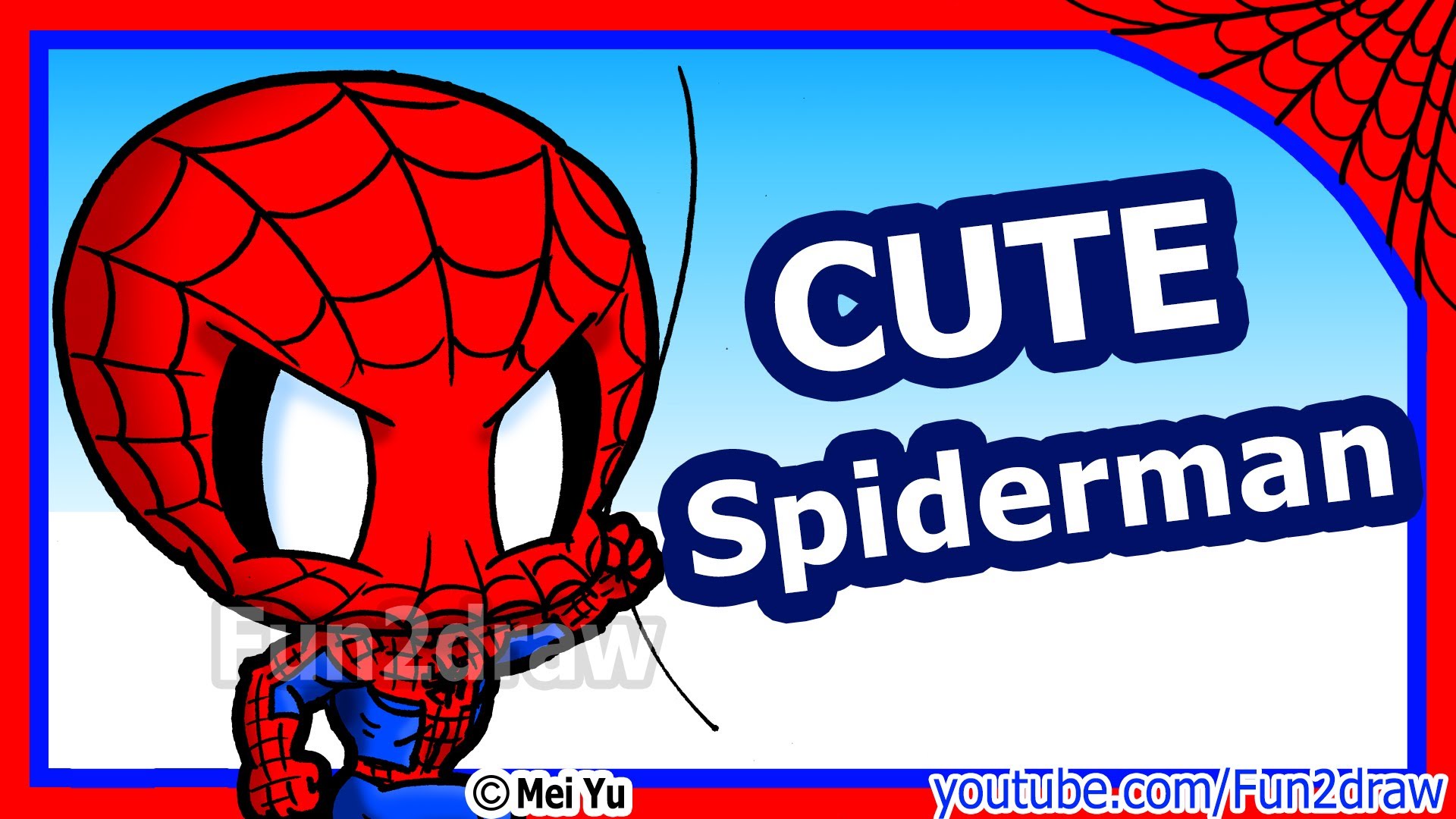 1920x1080 Spiderman How To Draw Superheroes Marvel Characters - Spiderman Drawing Video