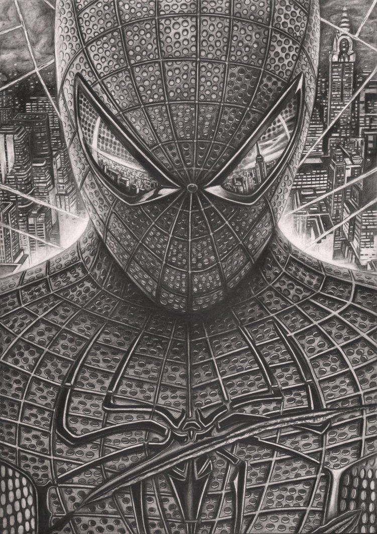 751x1064 spiderman face pencil drawing spiderman' graphite drawingpen - Spiderman Face Drawing