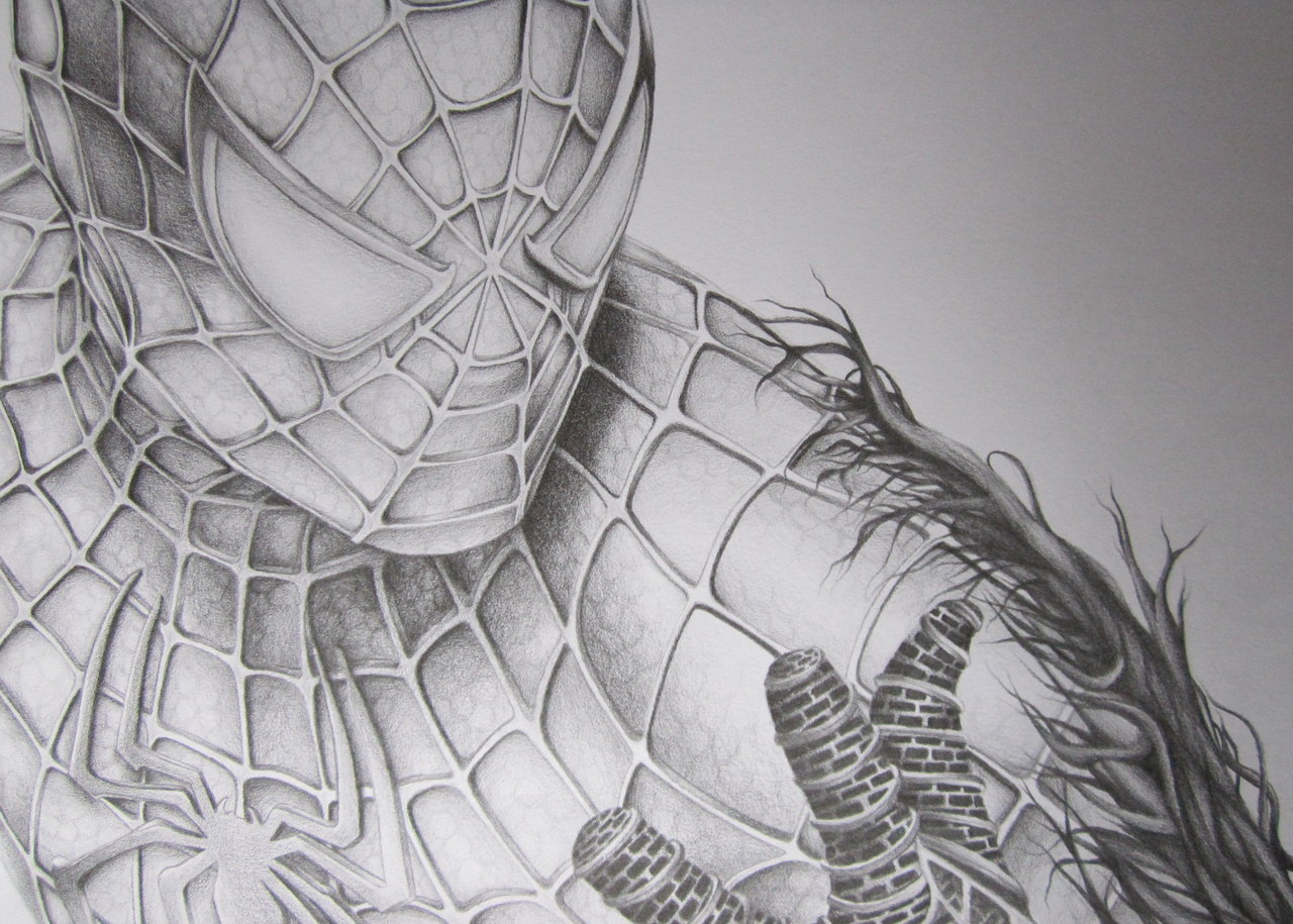 1280x915 spiderman face pencil drawing spiderman face pencil sketch drawn - Spiderman Face Drawing