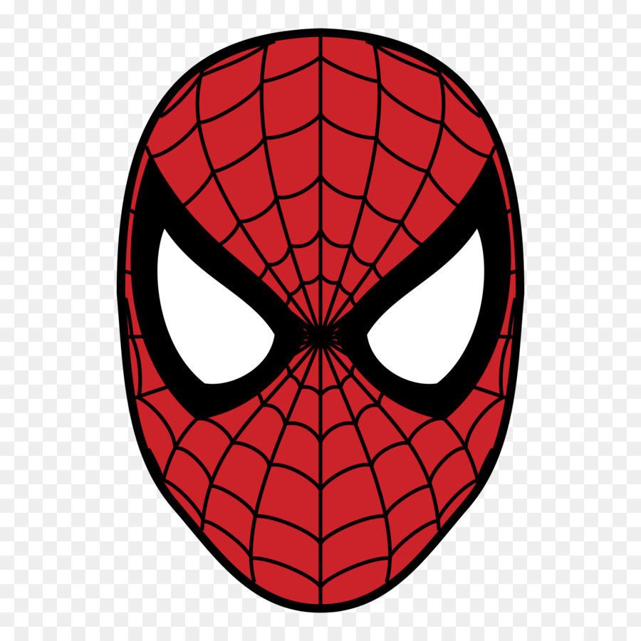 900x900 Superhero, Drawing, Mask, Transparent Png Image Clipart Free - Spiderman Face Drawing