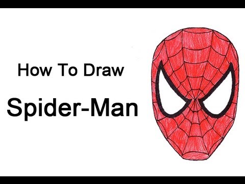 480x360 How To Draw Spider Man - Spiderman Face Drawing